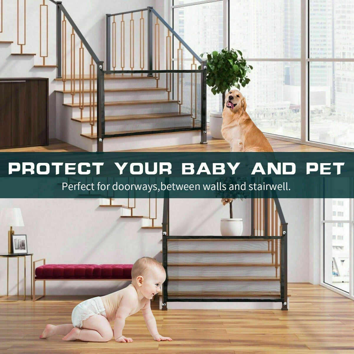 Pets Dog Cat Baby Safety Gate